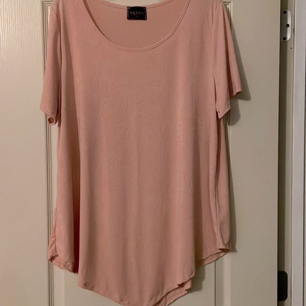 Amana Coral Colored Blouse Never Worn sz. 3X